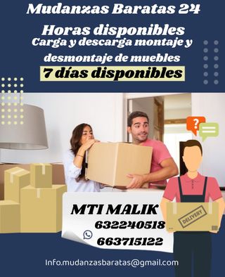 Mudanzas y transporte
7 días disponibles