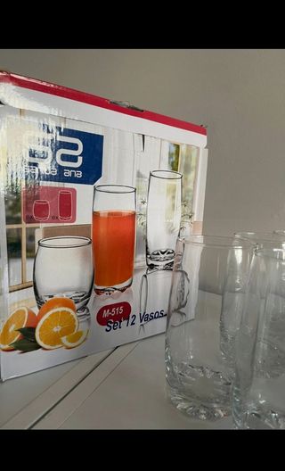 Juego vasos Santa Ana (12 unidades)