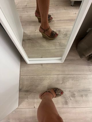 Sandalias Nolita cuña Marrón