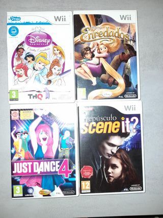 4 Juegos Wii: Disney, Just Dance
