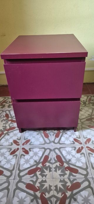 Comodino IKEA MALM viola