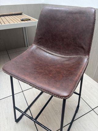 3 Taburetes cocina - Marrón