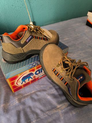Zapatos seguridad ANIBAL marrones