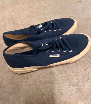 Scarpe tipo Superga blu - scarpe tela