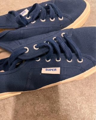 Scarpe tipo Superga blu - scarpe tela