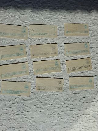 Cromos billetes mundo (26 cromos)
