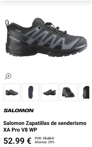 Zapatillas Salomon XA Pro V8 WP T.34 