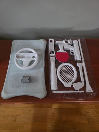 Nintendo Wii + 2 mandos + Wii Fit + 19 juegos
