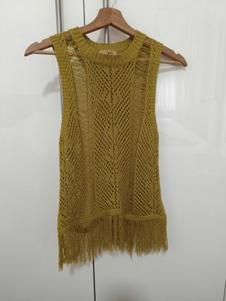 Conjunto crochet verde lima