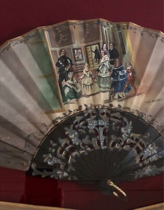 Antichi ventagli con aste in pan d'oro