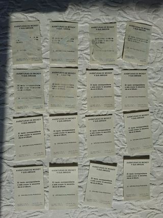 Cromos Disney: 48 unidades, 1976