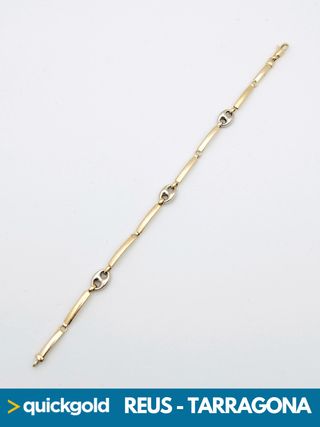  040-05-00414 PULSERA ORO DE 18K GRANO DE CAFE