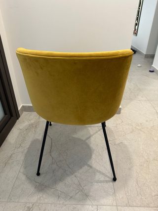 Silla terciopelo color ocre - MAISONS DU MONDE