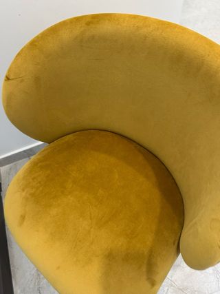 Silla terciopelo color ocre - MAISONS DU MONDE