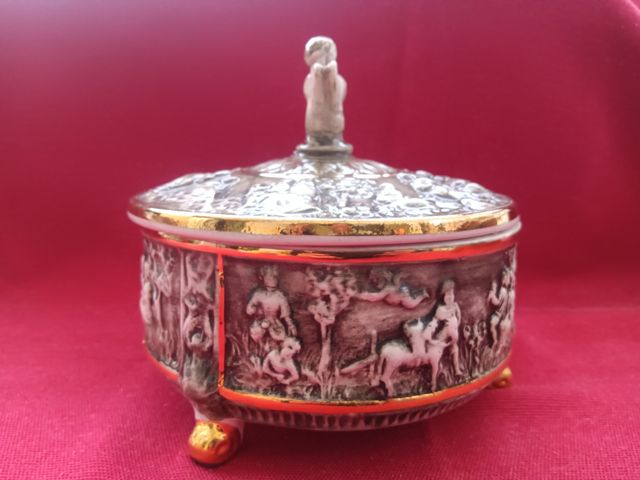 Biscottiera Capodimonte Ceramica