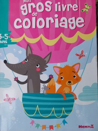 3 libri "Mon Gros livre de coloriage"