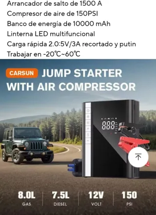 Arrancador y compresor 2x1