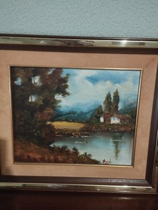 Antigüedad 2 Cuadros al óleo - Paisajes