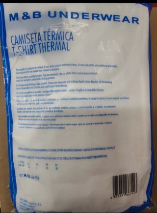 Camiseta térmica M&B blanca - Talla L