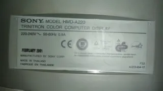 Monitor CRT Sony Triniton 17 pulgadas