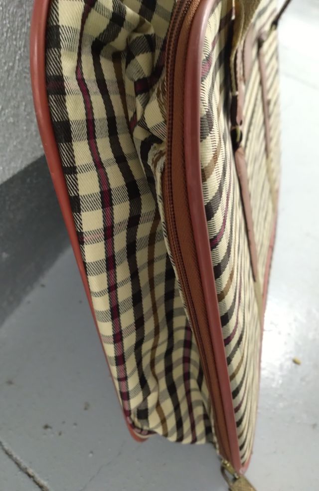 Maleta viaje vintage beige-marrón