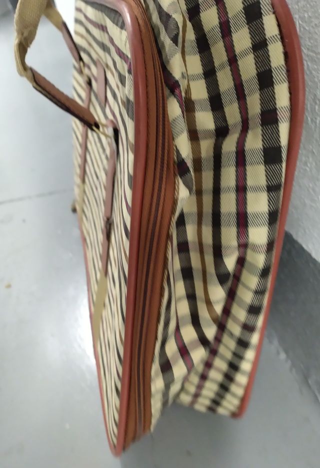 Maleta viaje vintage beige-marrón