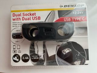 Encendedor coche dual USB A&C