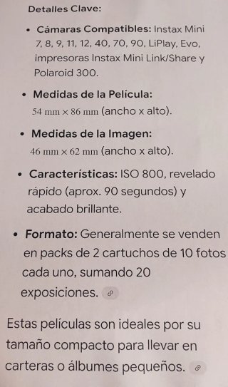 6x Fujifilm Instax Mini 20 Fotos