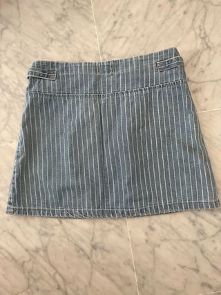 Falda vaquera a rayas - Talla XS ( 34)