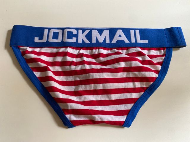 Slip Jockmail rojo-azul