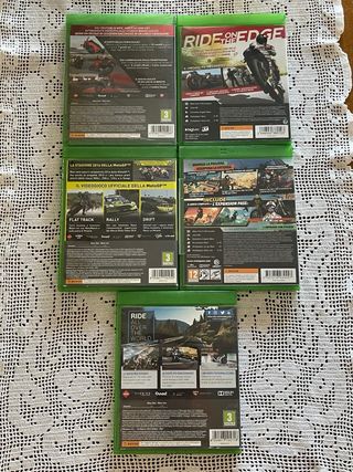 lotto 5 giochi moto, bike, motorcycle xbox one