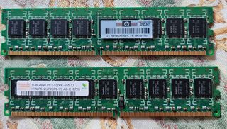 Memorias RAM HP y Hynix 1GB