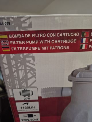 Depuradora piscina sin estrenar