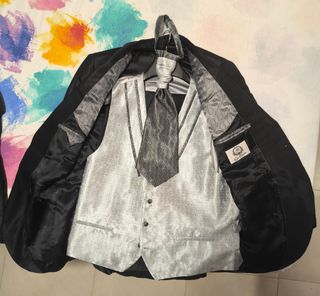 Traje Novio Felix Ramiro Negro-Plata