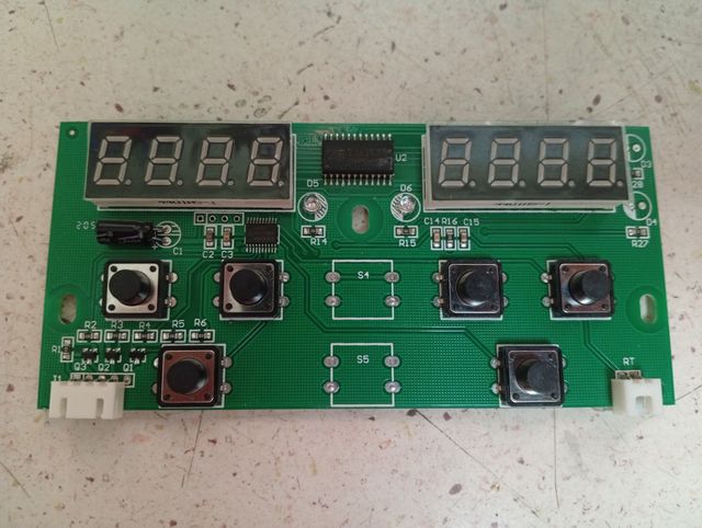 Botonera maquina limpieza ultrasonidos