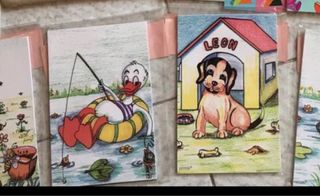 Lote 9 Libretas con dibujos