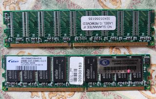 2x Módulos RAM Elixir 256MB DDR333