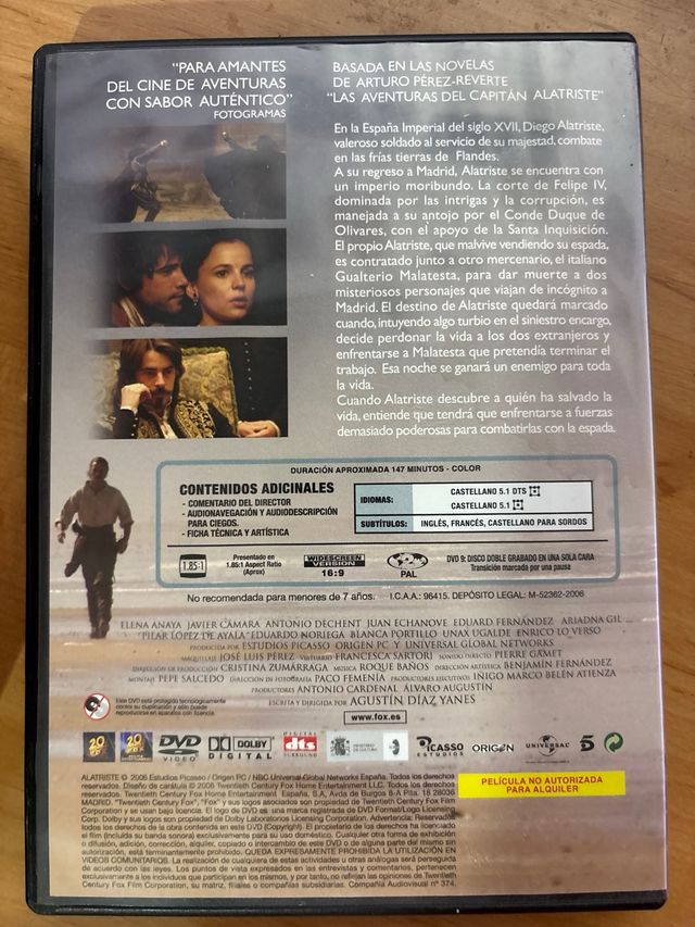 DVD Alatriște - Viggo Mortensen