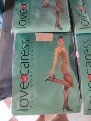 Medias Love Caress rejilla talla M