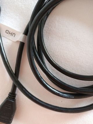 Cable HDMI UHD Negro