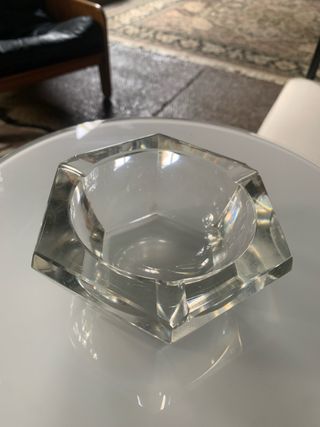 Cenicero Cristal Hexagonal Vintage
