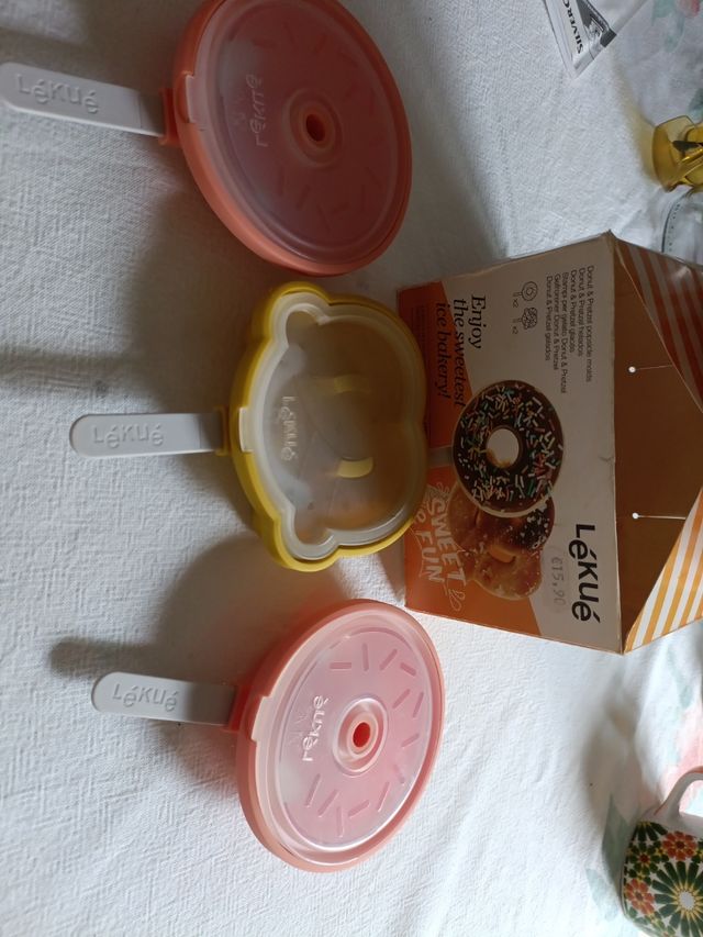 Moldes helados Lekue (2x Donut, 1x Oso)