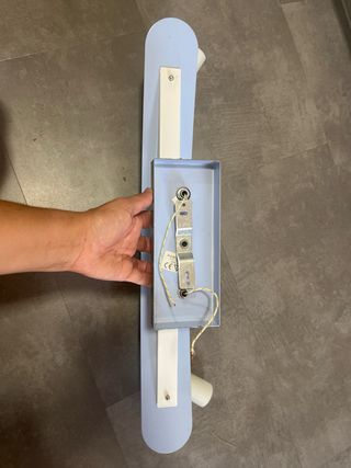 Lampara 3 luces gris plata