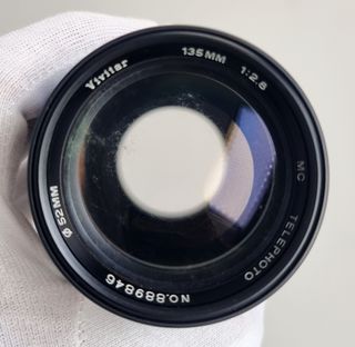 Canon FD Objetivo manual 135mm VIVITAR (LEER)