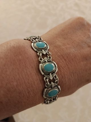 Pulsera plata turquesa Granada