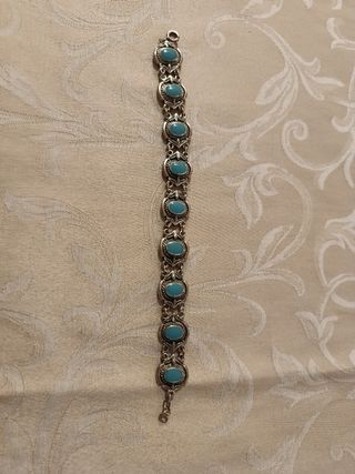 Pulsera plata turquesa Granada