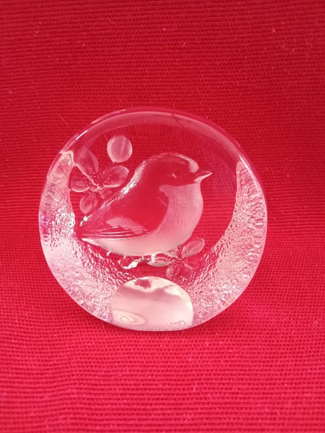 Fermacarte cristallo M Jonasson Kosta Boda