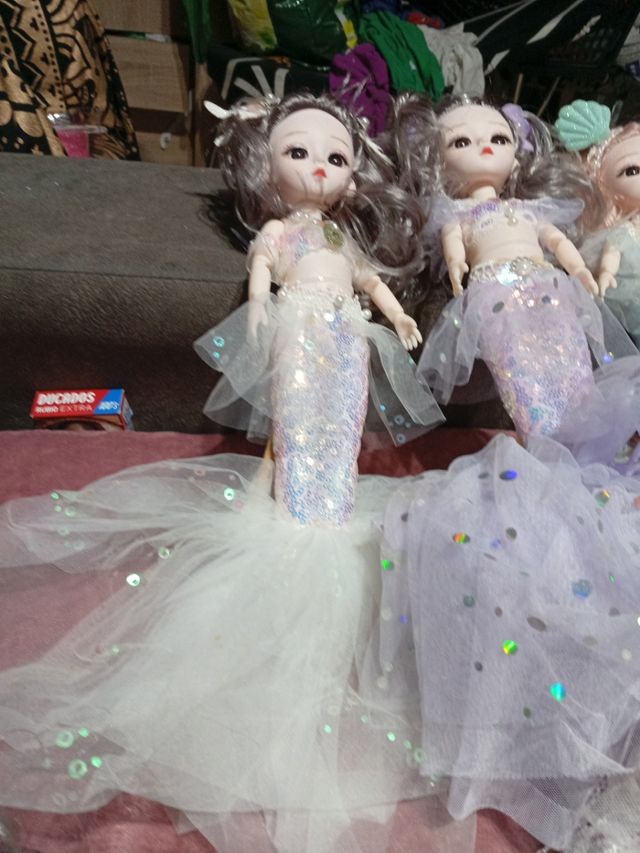 5 Muñecas Sirena - Lote