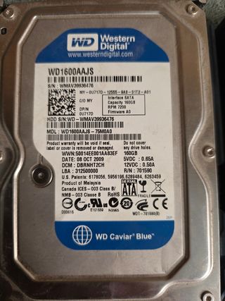 8 Discos duros - Maxtor, Seagate, WD