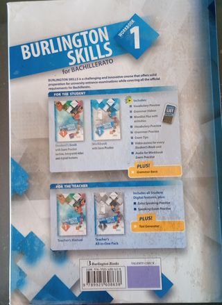 Libro inglés BURLINGTON SKILLS 1 bachillerato